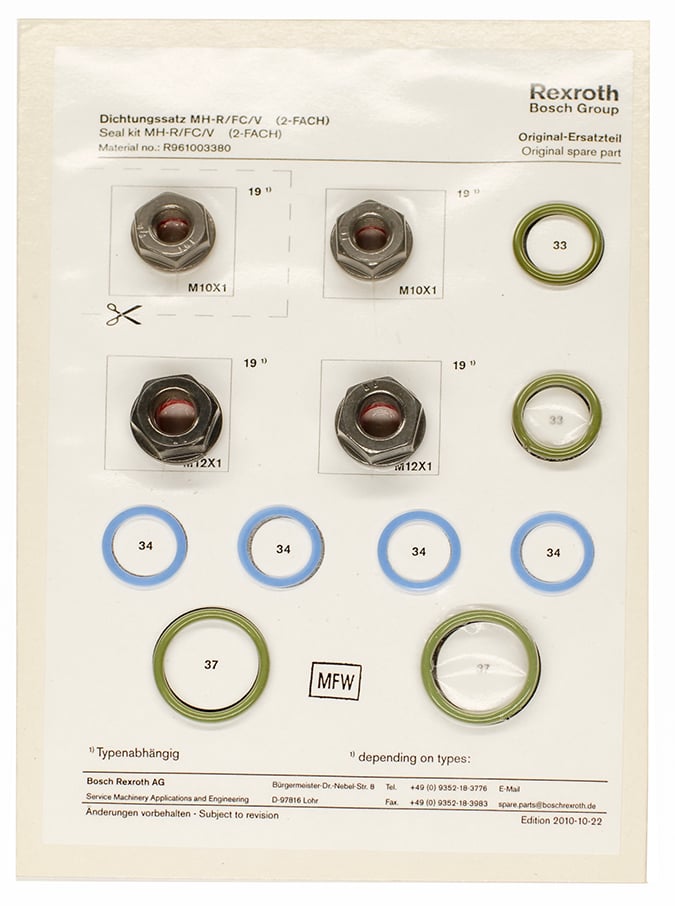 Seal Kit Pressure Valve